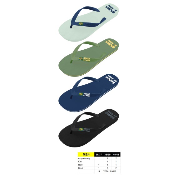 Tongs Juniors et Femmes - du 36 au 41 - 4 couleurs - 14 paires